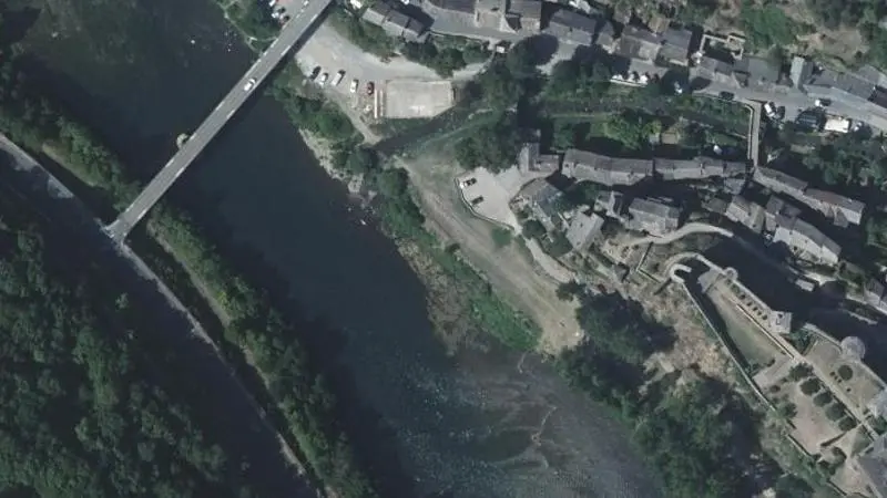 Vue aérienne : Baignade du Tarn