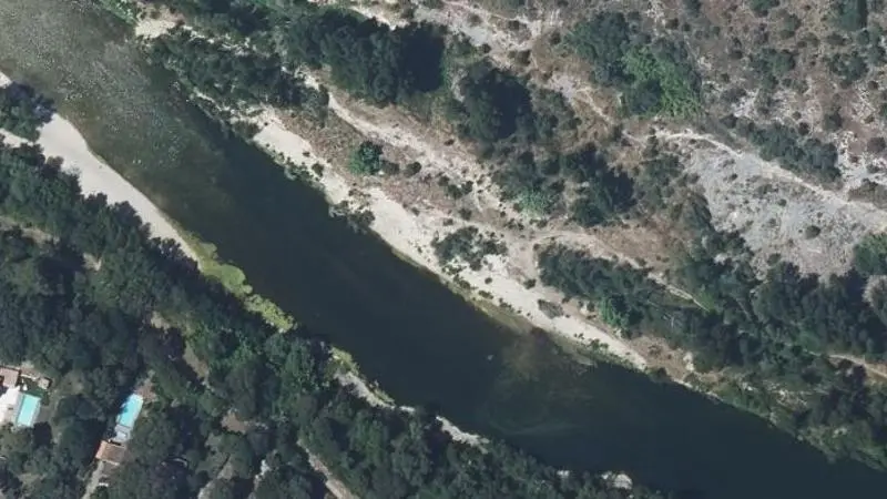 Vue aérienne : Plage du Gardon
