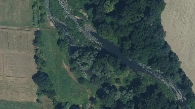 Vue aérienne : Plage de l'Adour