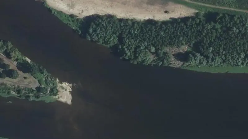 Vue aérienne : Baignade Camping