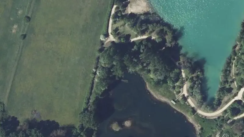 Vue aérienne : Pombonne