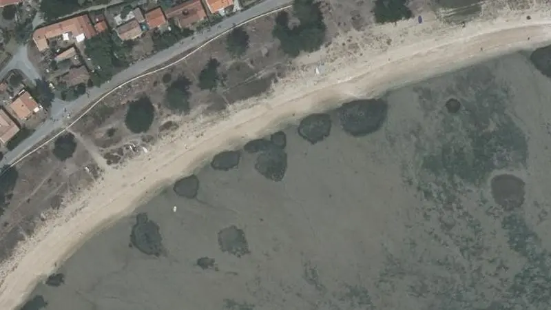 Vue aérienne : Plage de l'Anse du Saillant