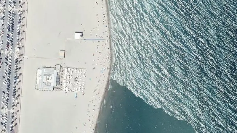 Vue aérienne : Plage du Grand Large
