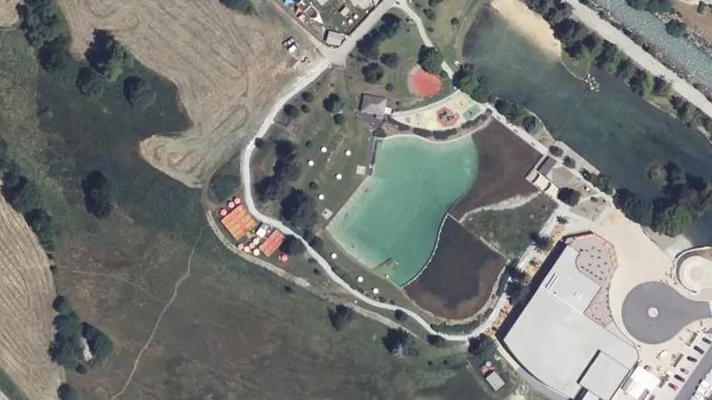 Vue aérienne : Plan d'eau du Pontillas