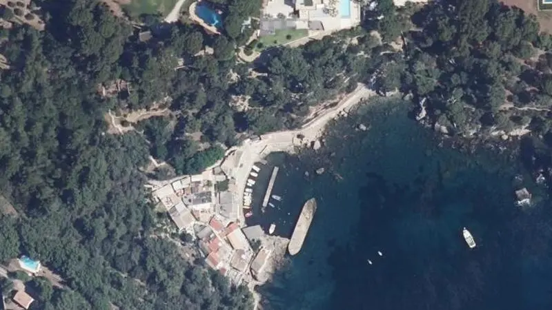Vue aérienne : Anse San Peire