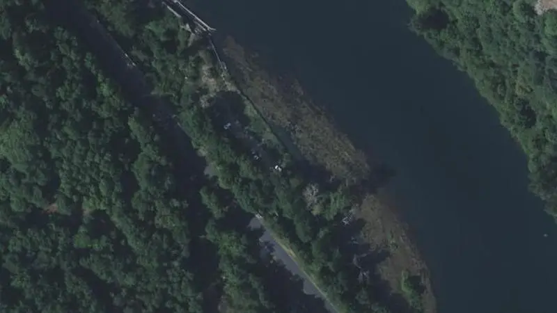 Vue aérienne : Baignade du ruisseau Soulayrou