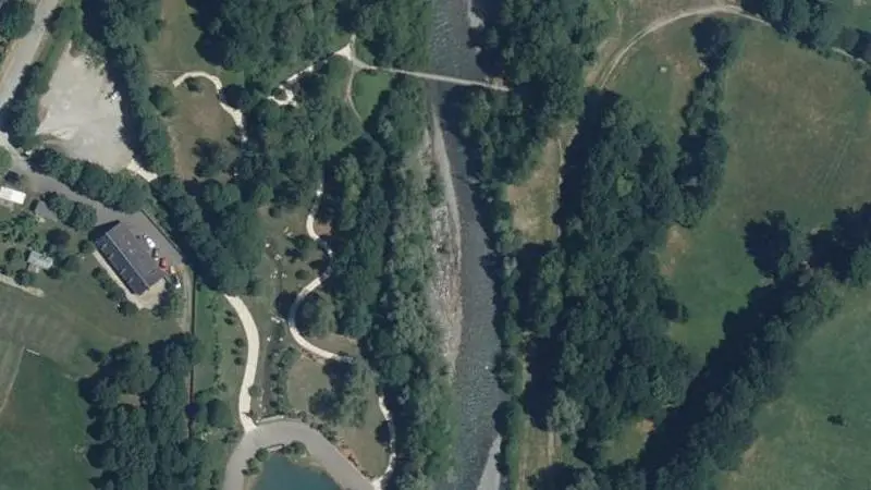 Vue aérienne : Plage de la Neste