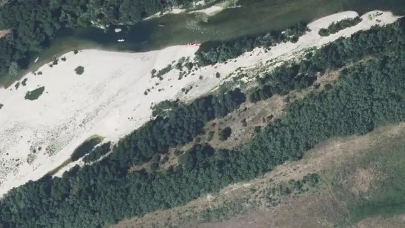 Vue aérienne : Plage du Gardon