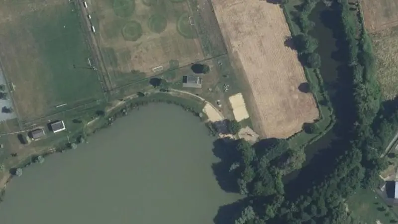 Vue aérienne : Plan d'eau de l'Arche