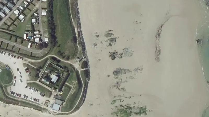 Vue aérienne : La Pointe de Saire