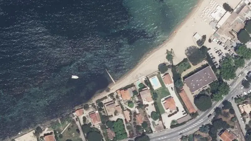 Vue aérienne : Plage de la Bouillabaisse