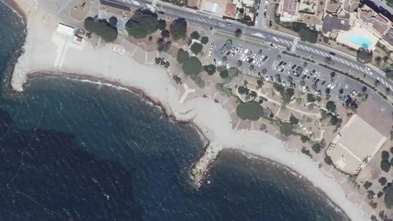Vue aérienne : Plage Beau Rivage