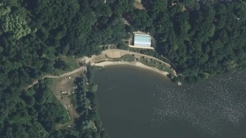 Vue aérienne : Parc de Fierbois (réservé Camping)