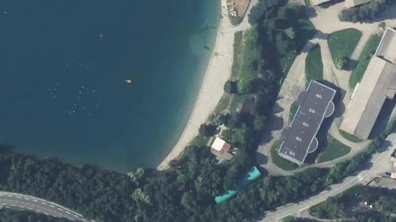 Vue aérienne : Plage de la Voilerie
