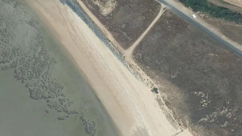 Vue aérienne : Plage de la Batterie