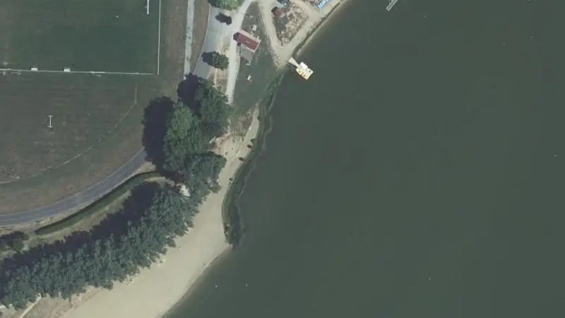 Vue aérienne : Plan d'eau de la Ferte Bernard