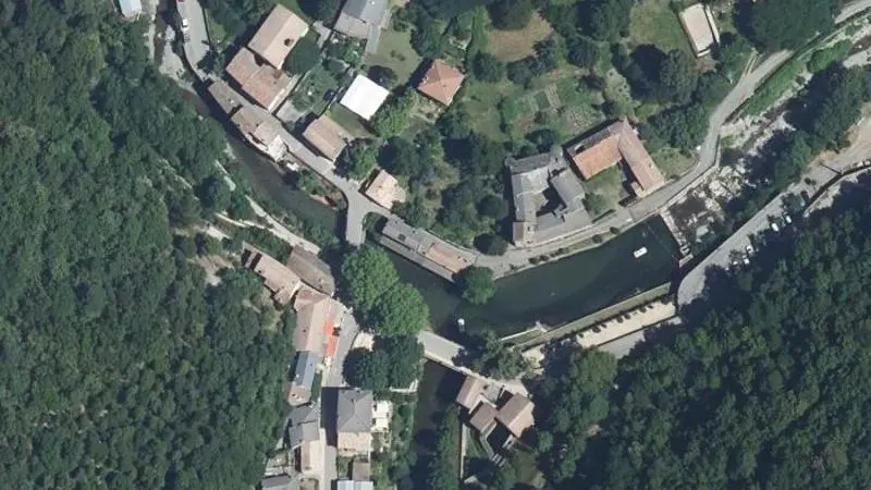 Vue aérienne : Baignade des Plantiers