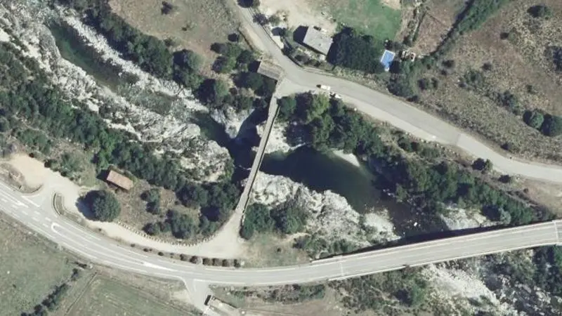 Vue aérienne : Pont d'Altiani