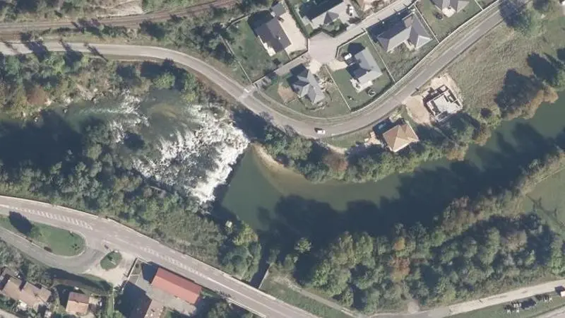 Vue aérienne : Plage de la Bienne