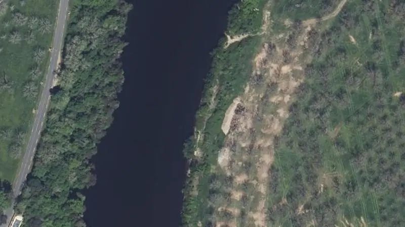 Vue aérienne : Plage de la Dordogne
