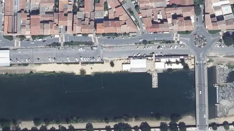Vue aérienne : Alès Plage