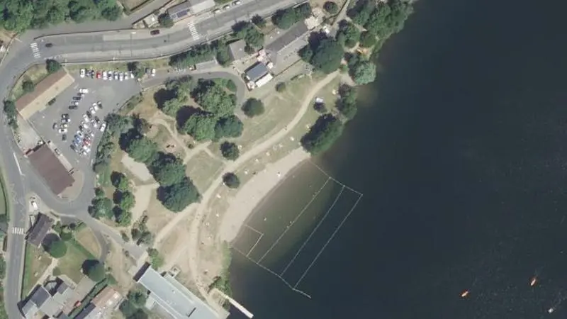 Vue aérienne : Lac d'Aydat
