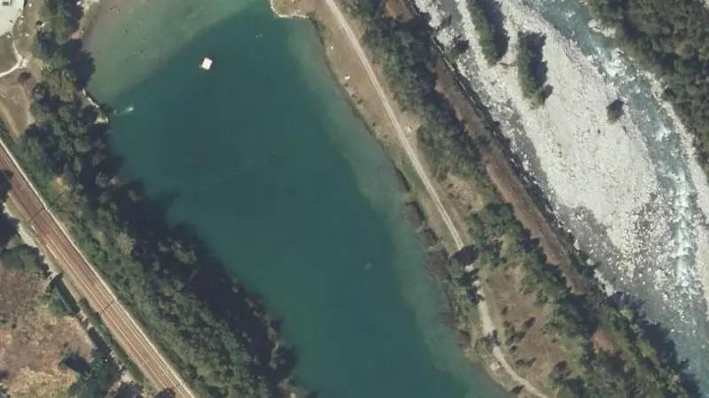 Vue aérienne : Plan d'eau des Oudins