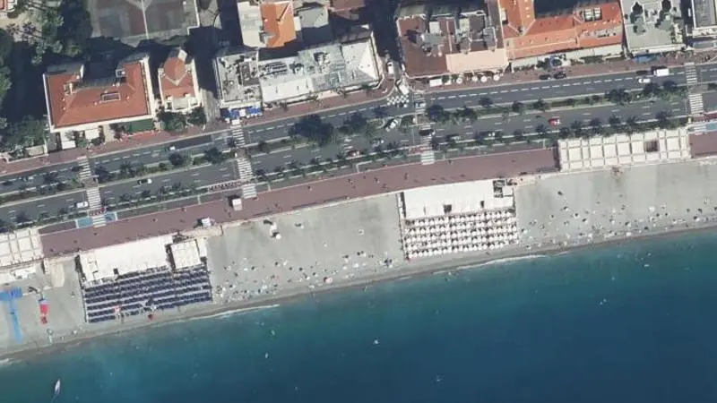 Vue aérienne : Blue Beach