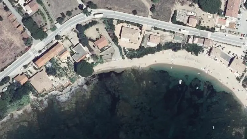 Vue aérienne : Tiuccia Plage