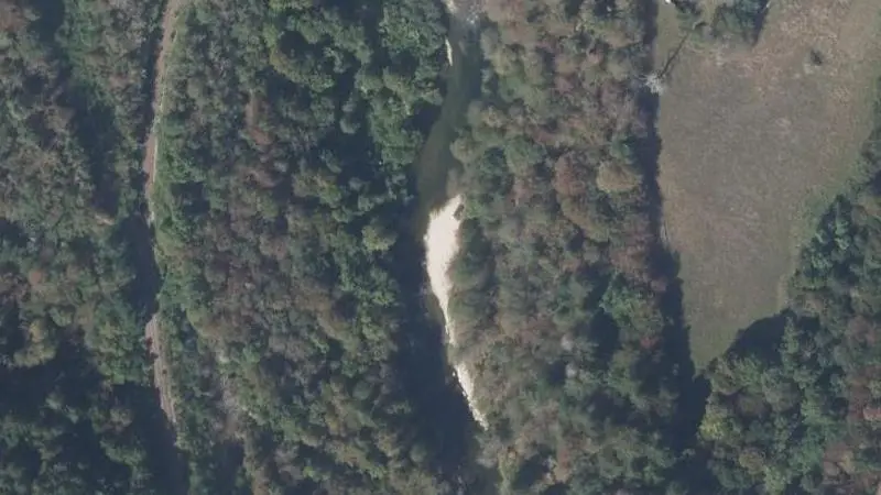 Vue aérienne : Plage de la Bienne