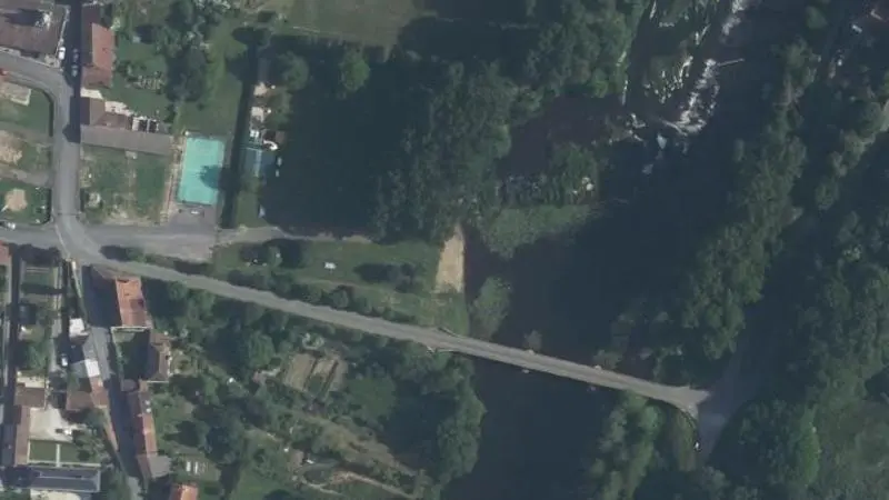 Vue aérienne : Baignade de la Gartempe