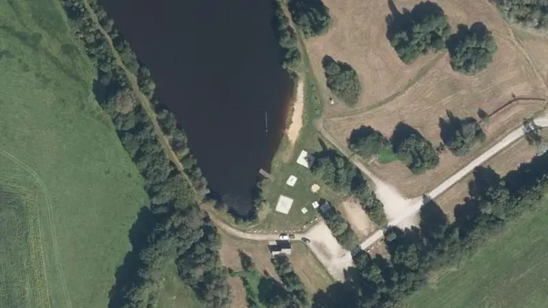 Vue aérienne : Etang de Pontigou