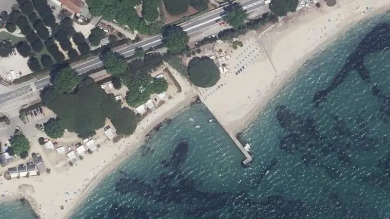 Vue aérienne : Plage du Gros Pin