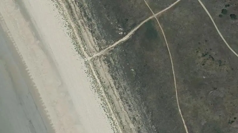 Vue aérienne : Plage des Oncheres