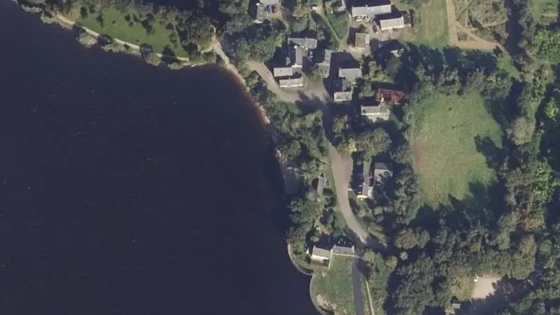 Vue aérienne : Plage du lac Saint-Michel