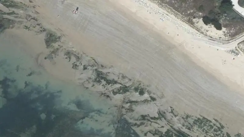 Vue aérienne : Plage du Petit Sergent