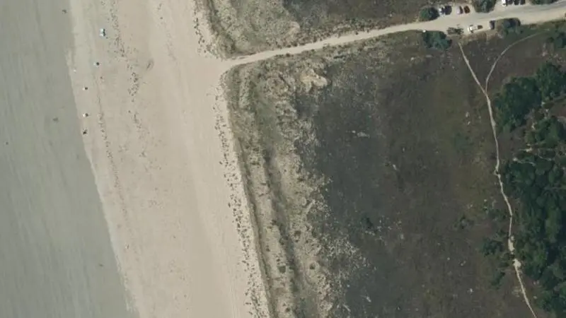 Vue aérienne : Plage des Boucholeurs