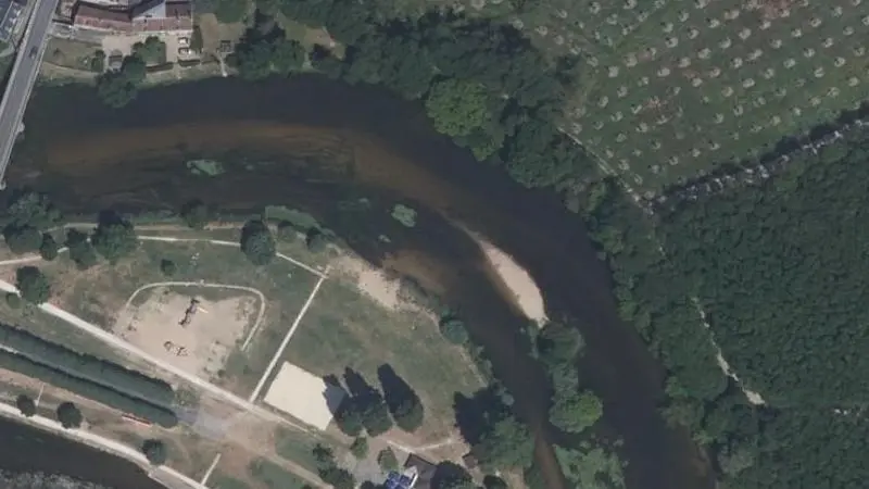 Vue aérienne : Parc Plage Ile