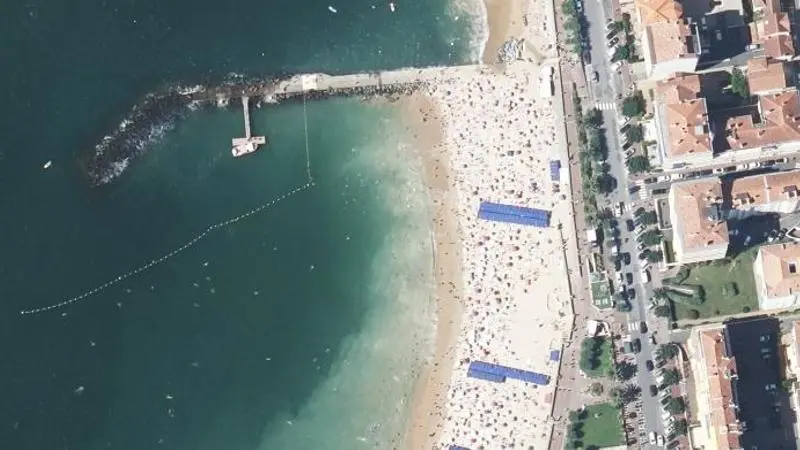 Vue aérienne : Grande Plage Nord-Cale aux Chevaux