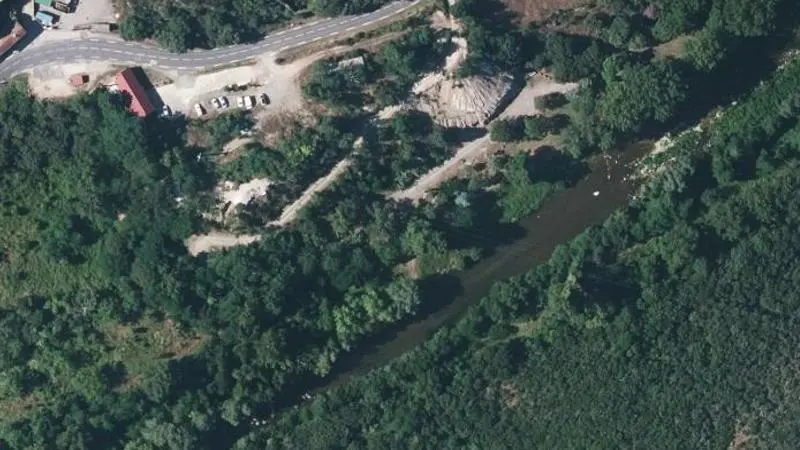 Vue aérienne : Mare-Plan d'eau du Moulin