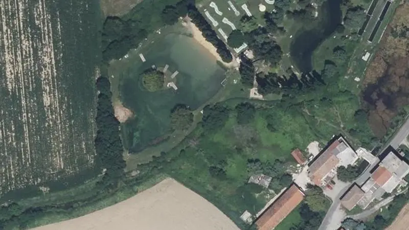 Vue aérienne : Etang du Pere Eugene