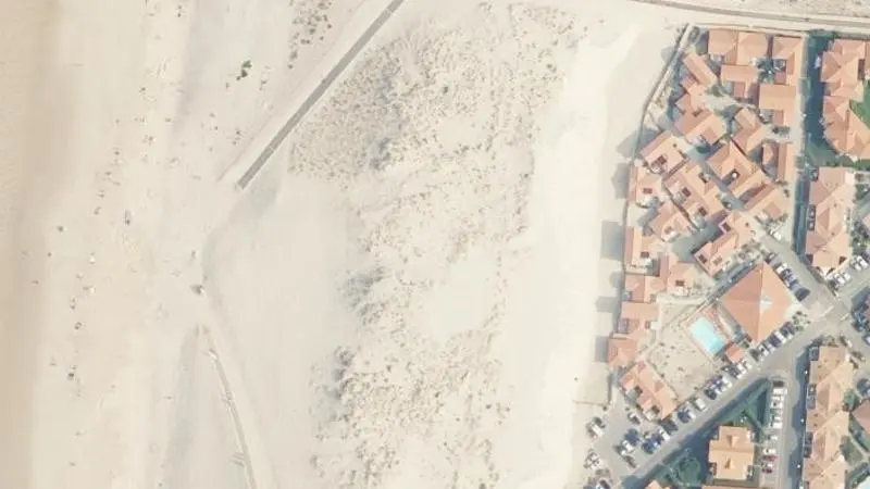 Vue aérienne : Plage Nord