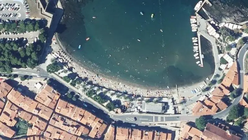 Vue aérienne : Plage du Faubourg