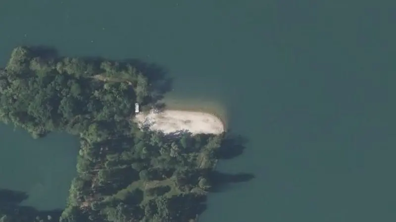 Vue aérienne : Lac de la Cadie