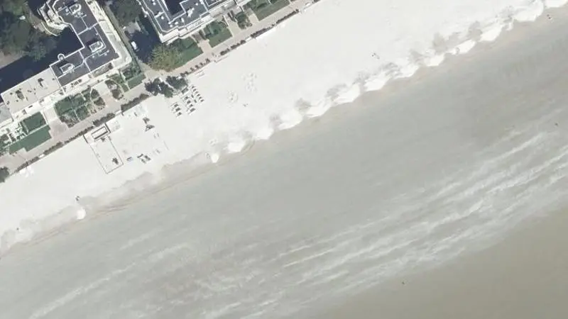 Vue aérienne : Plage Benoit