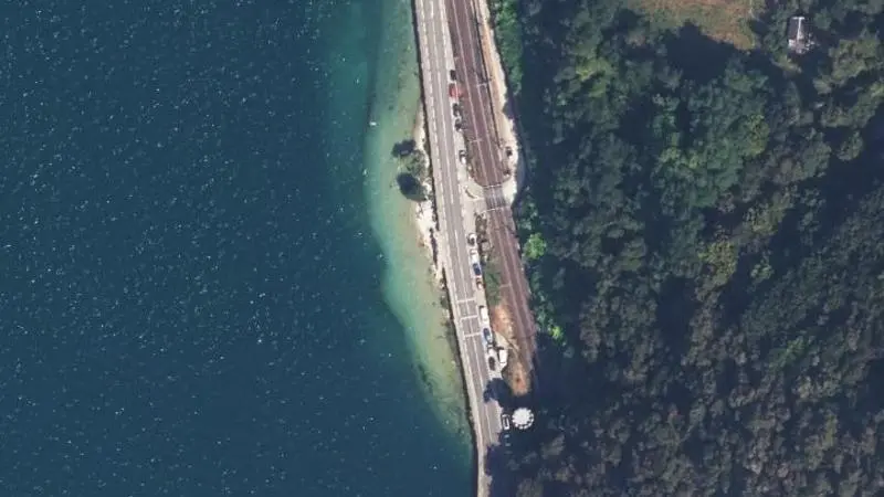 Vue aérienne : Plage de Challière