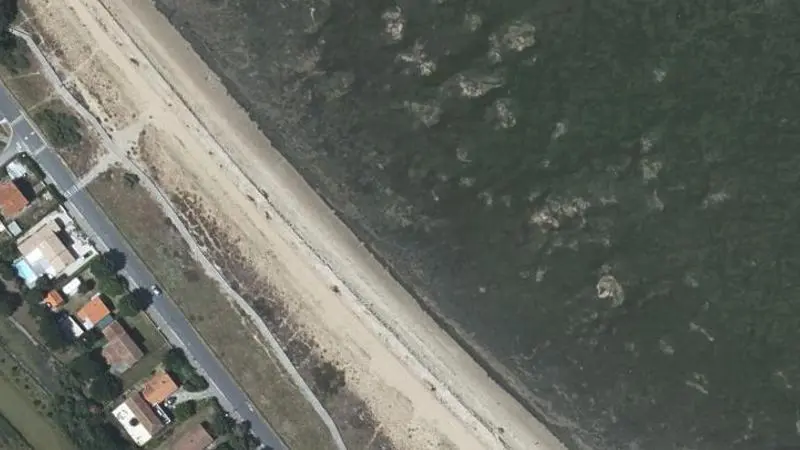 Vue aérienne : La Plage