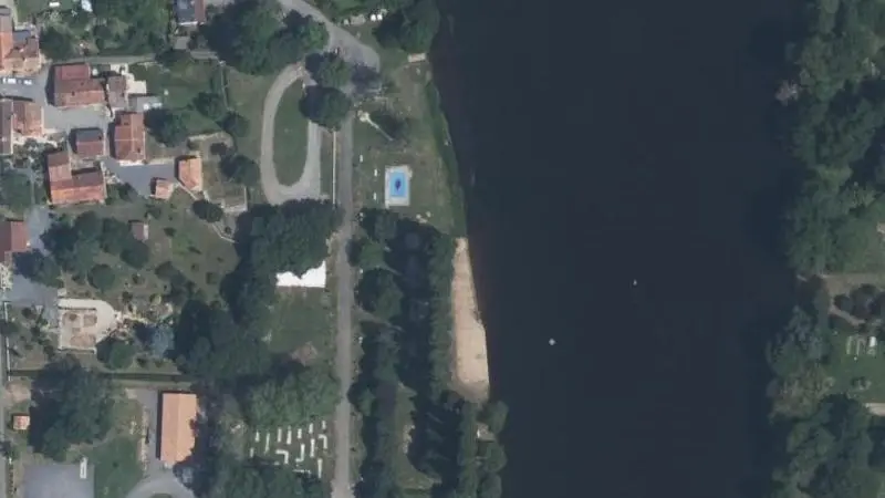 Vue aérienne : Camping (la Vienne)