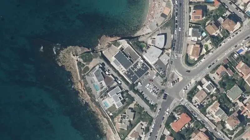 Vue aérienne : Bains des Dames
