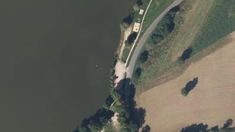 Vue aérienne : Etang du Beauché